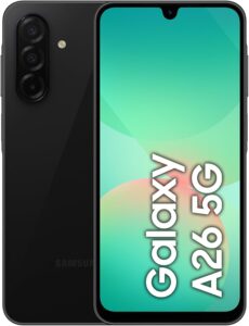 Samsung Galaxy A26 5G, 256GB, 8GB RAM, Siyah, 50MP Kamera