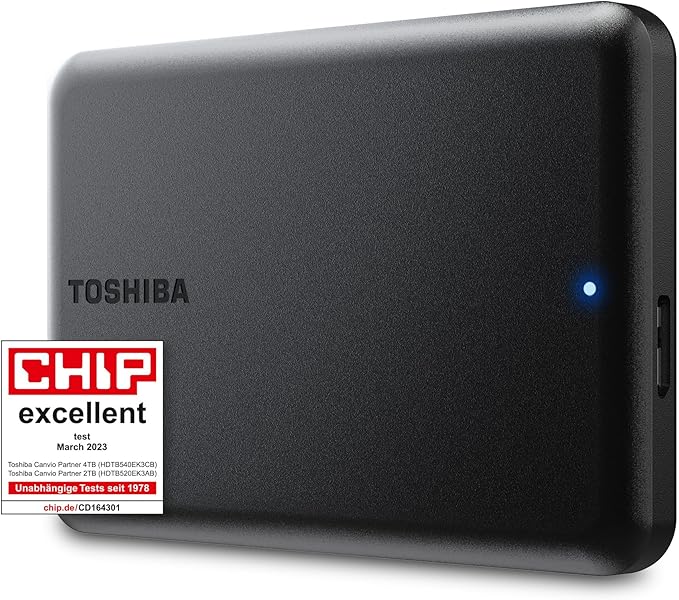 Toshiba Canvio Partner 2 TB taşınabilir 2, 5 inç harici HDD, USB 3.2