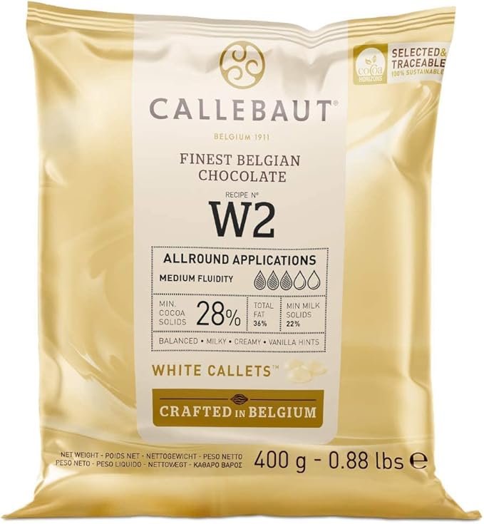 Callebaut W2 Beyaz Damla Çikolata 400 Gr