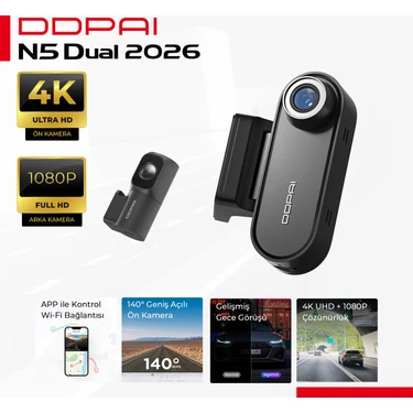 Ddpai N5 Dual 4K Araç Kamerası