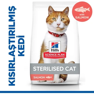 Hill's Sterilised Kısırlaştırılmış Somonlu Kedi Maması 10 kg