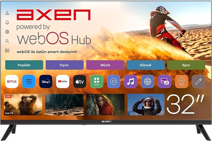 Axen AX32HMLN-W02S 32 inç TV