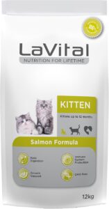 LaVital Kitten Somonlu 12 kg Kedi Maması