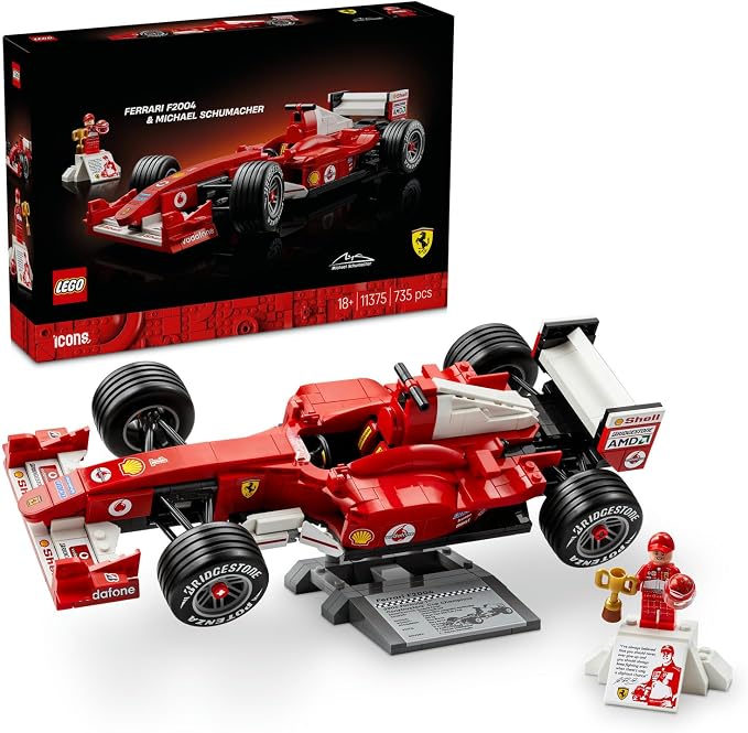 Lego Icons Ferrari F2004 ve Michael Schumacher 11375