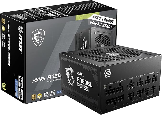 MSI MAG A750GL 750W 80+ Gold Güç Kaynağı