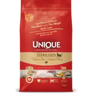 Unique Sterilised Tavuklu Kedi Maması 7 kg